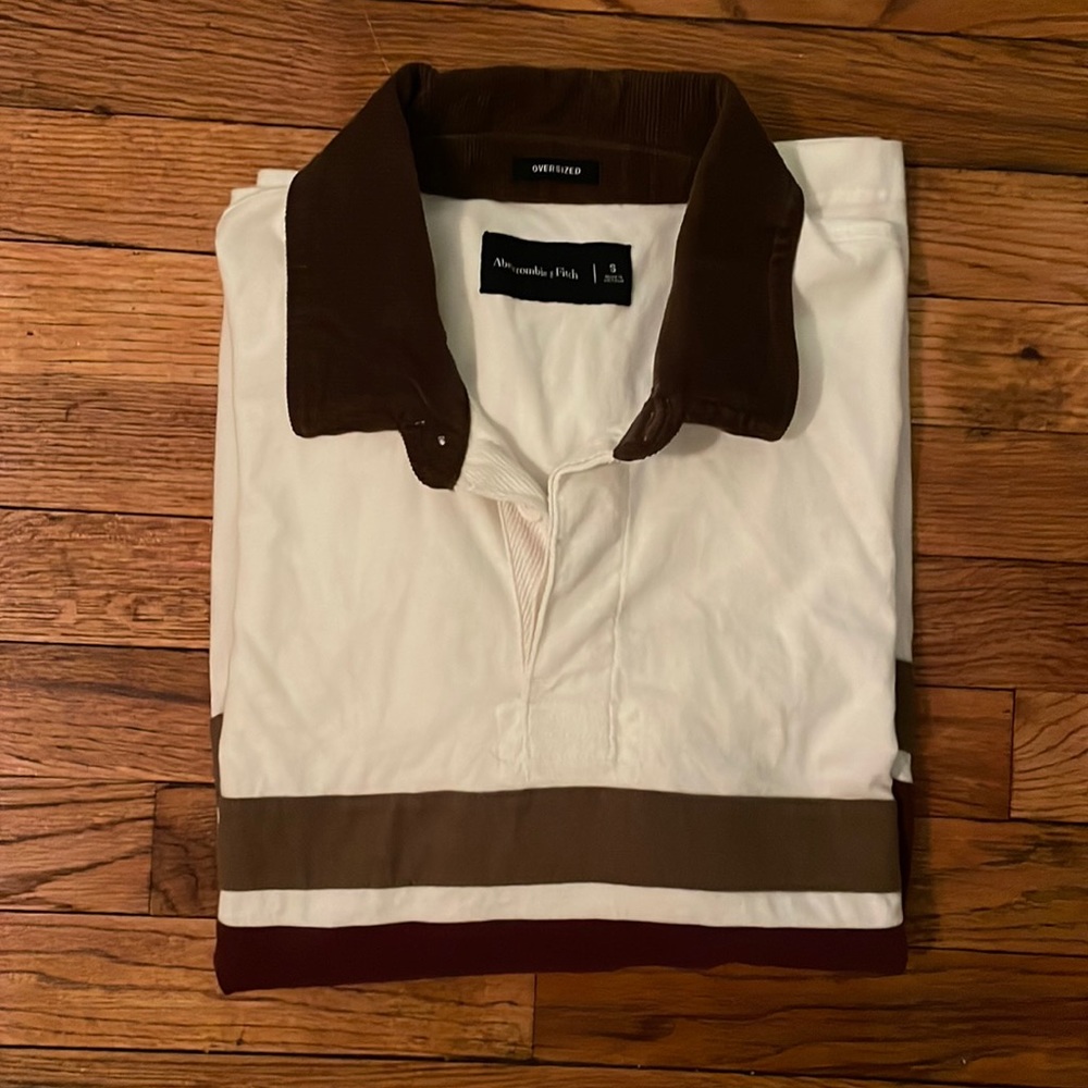 Abercrombie & Fitch Long-Sleeve Rugby Polo size Small